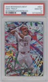 Mike Trout	 from the 2024 Bowman's Best set graded by PSA and given an overall grade of 10.