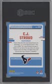 C.J. Stroud from the 2023 Donruss Optic set graded by SGC and given an overall grade of 10.