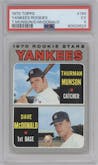 Thurman Munson/Dave McDonald from the 1970 Topps set graded by PSA and given an overall grade of 5.