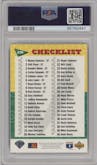 Checklist from the 1994 Upper Deck Fun Pack set graded by PSA and given an overall grade of 10.