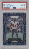 Calijah Kancey from the 2023 Panini Prizm set featuring a Navy Camo parallel graded by PSA and given an overall grade of 10.