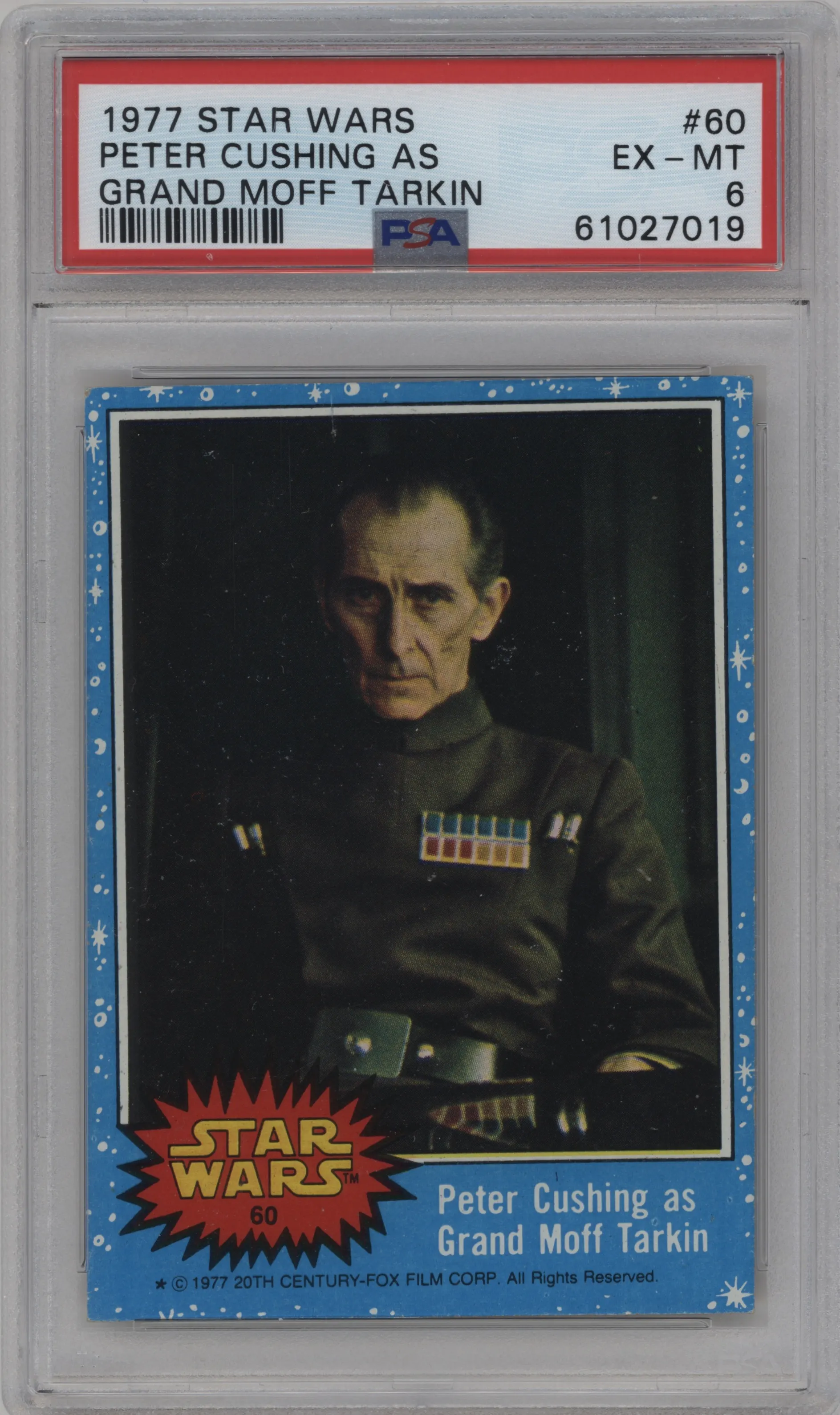 Peter Cushing as Grand Moff Tarkin