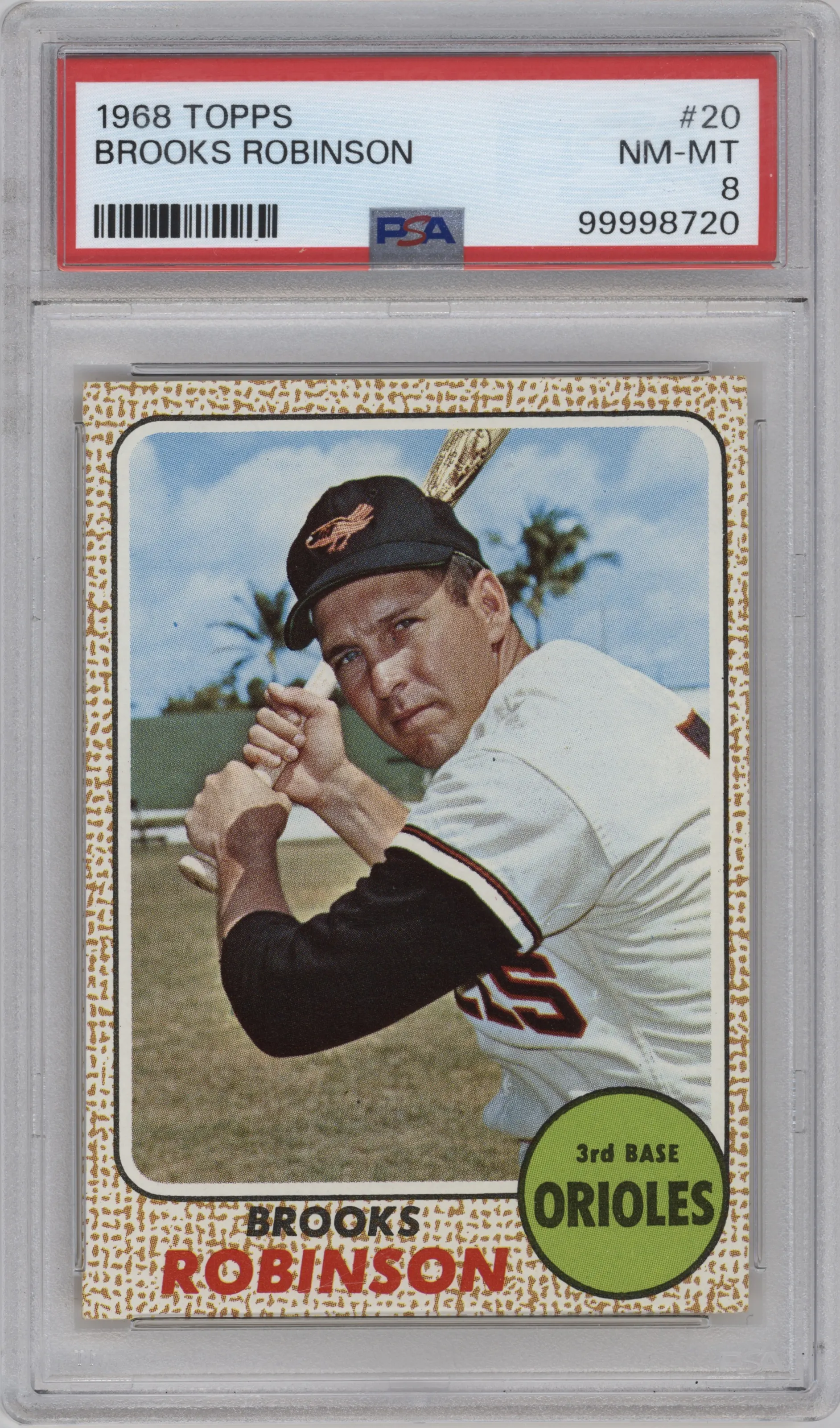 1968 Topps Brooks Robinson #20 PSA 8