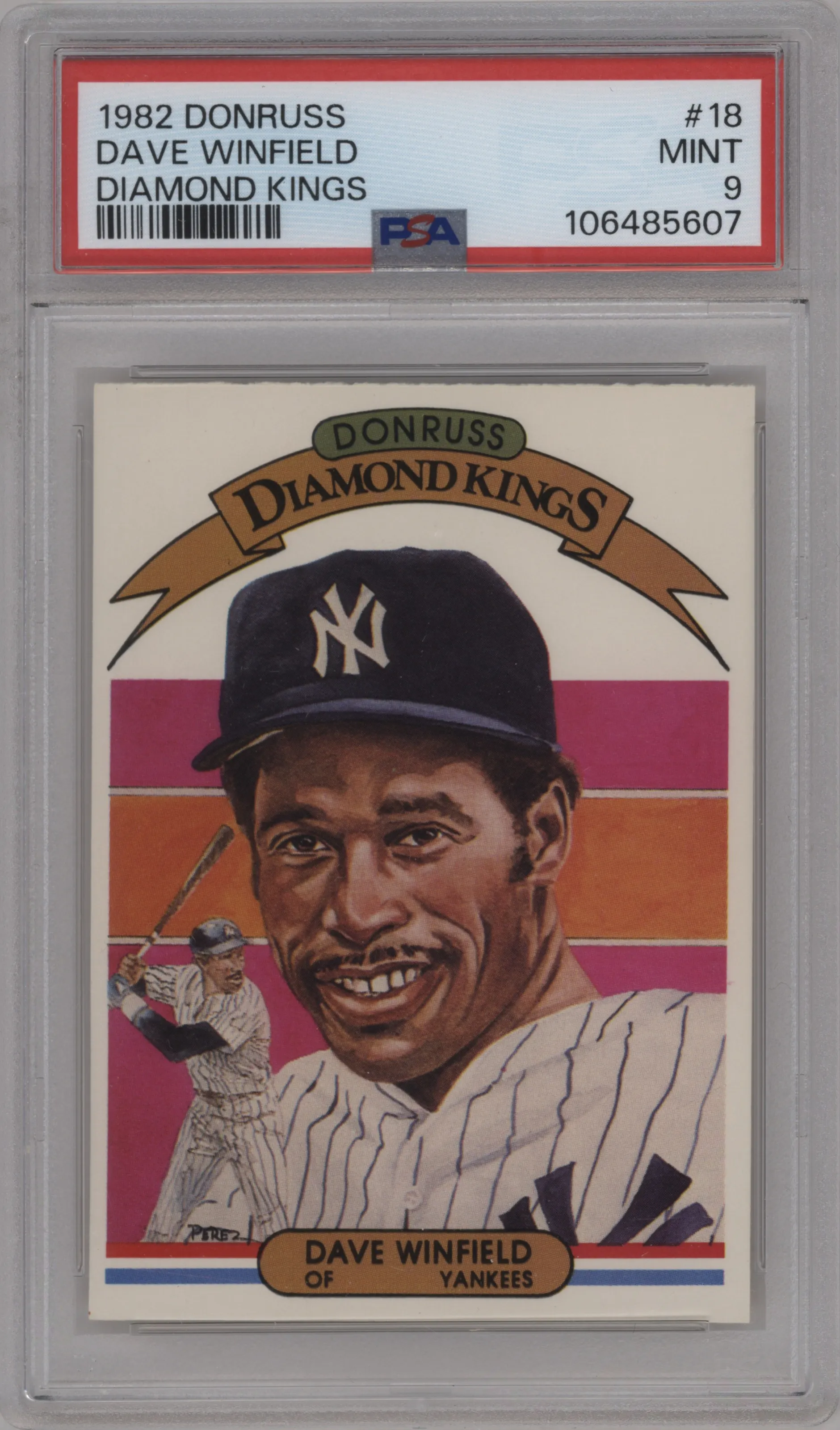 1982 Donruss Dave Winfield PSA 9