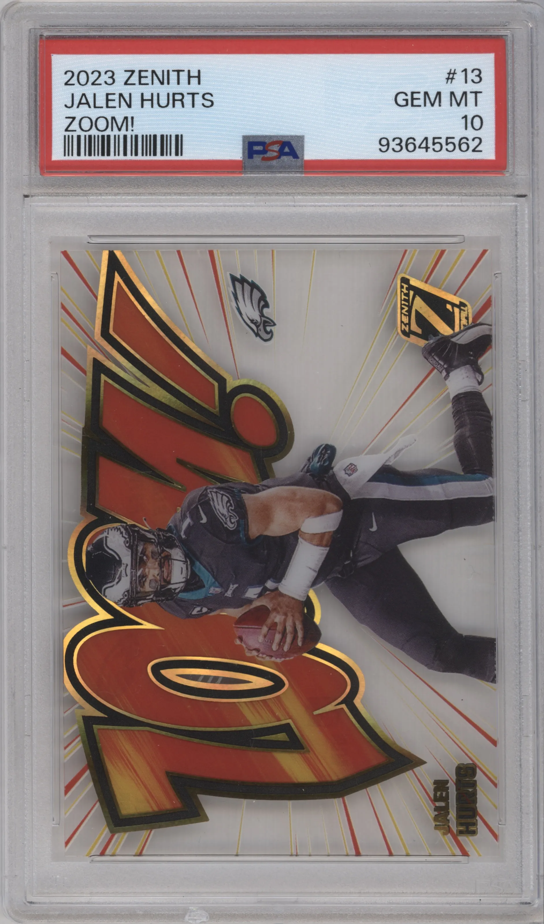2023 Panini Zenith Zoom! Jalen Hurts #13 PSA 10