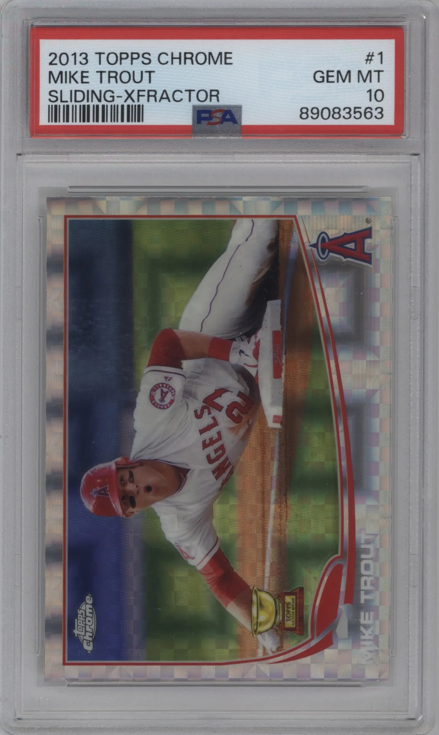 2013 Topps Chrome Mike Trout X-Fractor #1 PSA 10