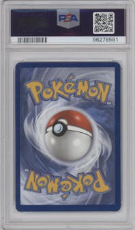 Blaziken VMAX from the 2021 Pokemon SWSH set graded by PSA and given an overall grade of 10.