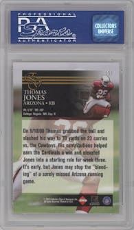 Thomas Jones from the 2000 Collector's Edge EG set graded by PSA and given an overall grade of 10.