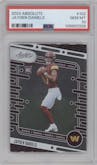 Jayden Daniels from the 2024 Panini Absolute set graded by PSA and given an overall grade of 10.