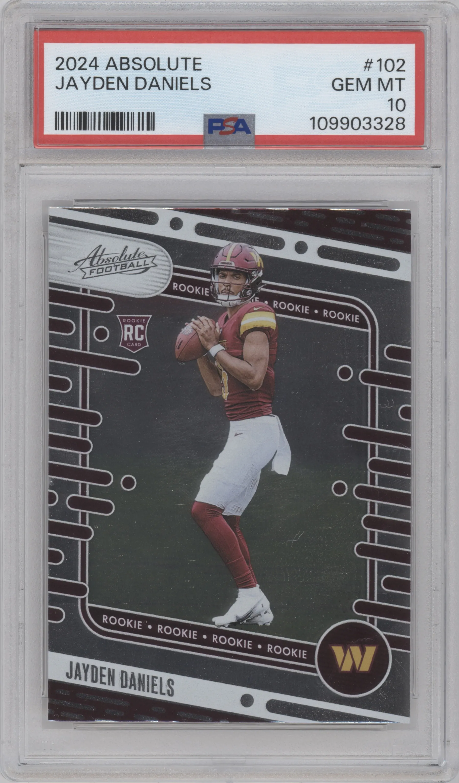2024 Panini Absolute Jayden Daniels PSA 10