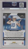 Justin Herbert from the 2020 Panini Prizm set graded by PSA and given an overall grade of 10.