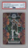 Giannis Antetokounmpo from the 2022-23 Panini Mosaic set featuring a Lucky Envelopes parallel graded by PSA and given an overall grade of 10.