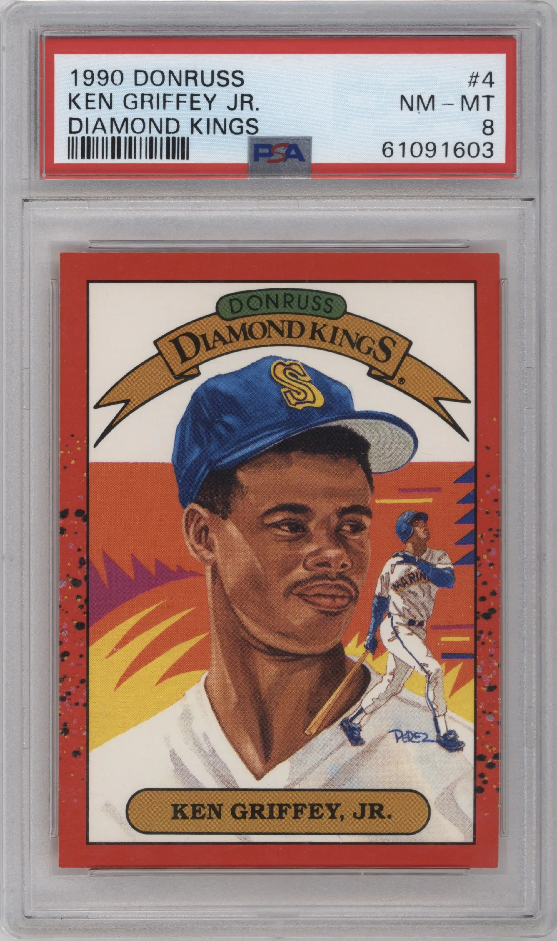 1990 Donruss Ken Griffey Jr. PSA 8