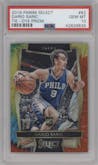 Dario Saric from the 2016-17 Panini Select set featuring a Tie-Dye parallel graded by PSA and given an overall grade of 10.