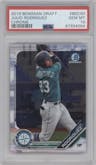 Julio Rodriguez from the 2019 Bowman Draft set graded by PSA and given an overall grade of 10.