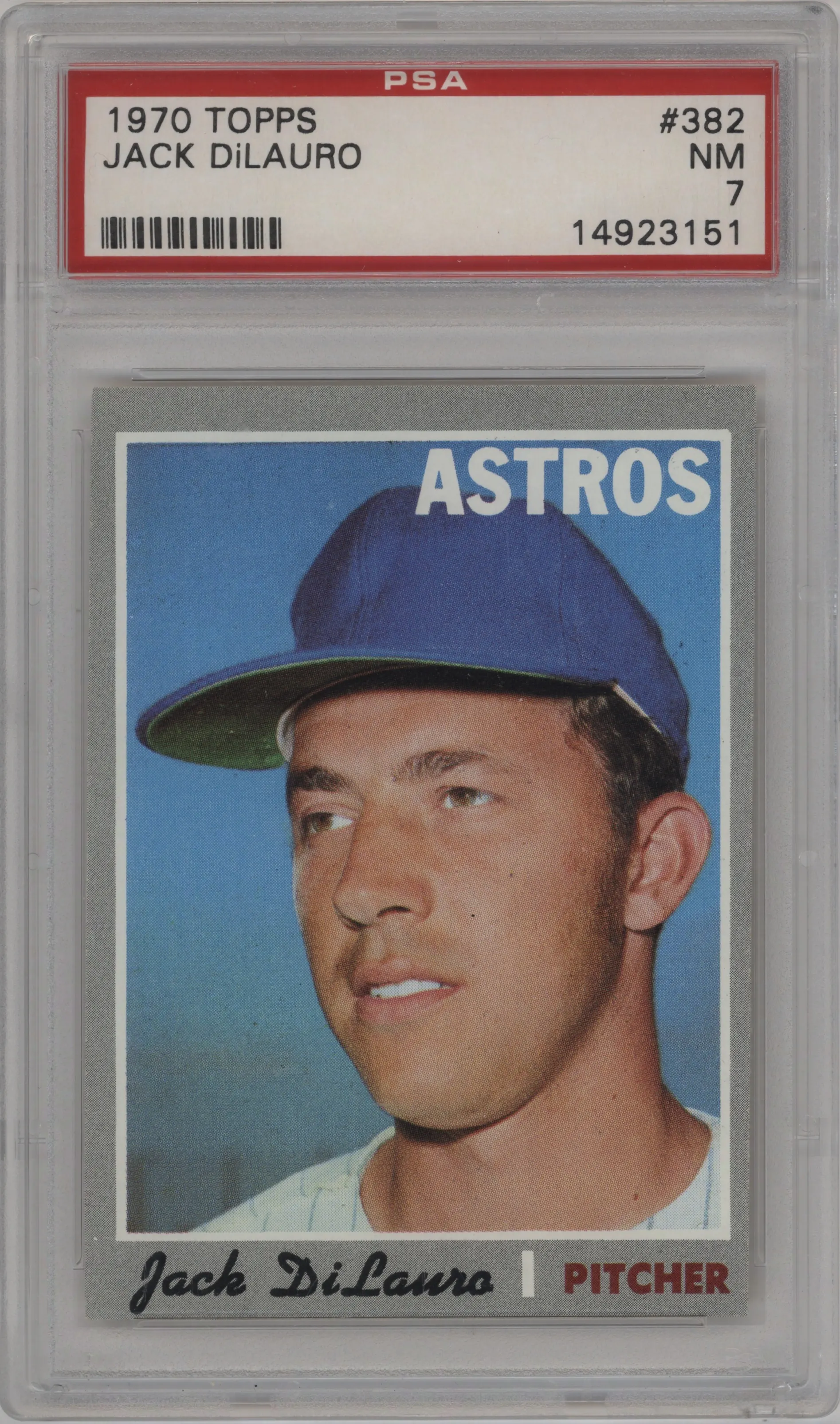 1970 Topps Jack DiLauro PSA 7