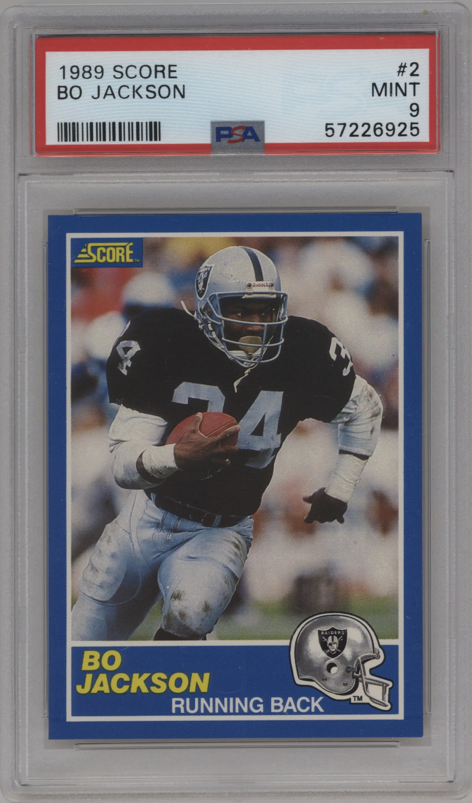 1989 Score Bo Jackson #2 PSA 9
