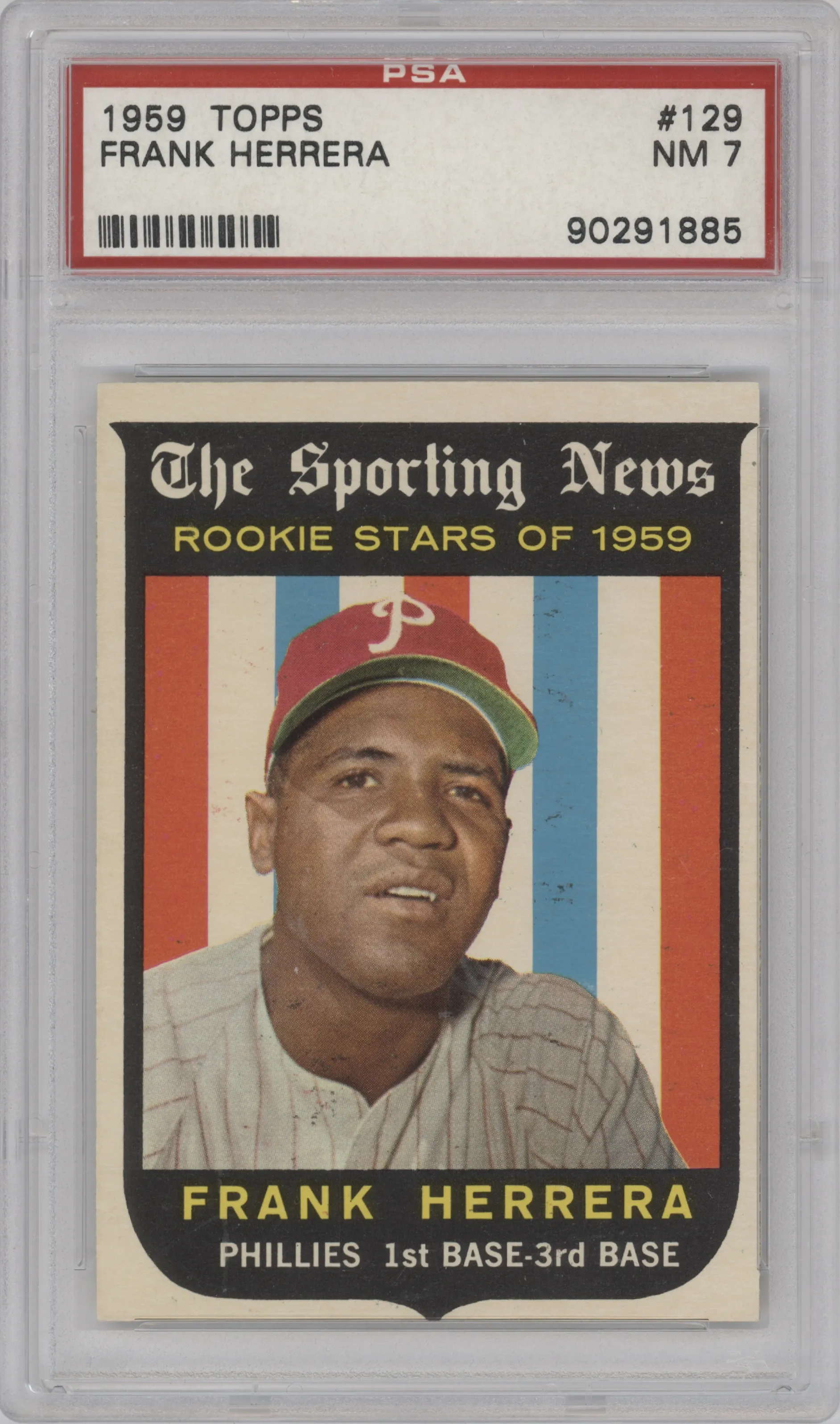 1959 Topps Frank Herrera #129 PSA 7