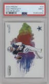 Dak Prescott from the 2024 Panini Prizm set graded by PSA and given an overall grade of 9.