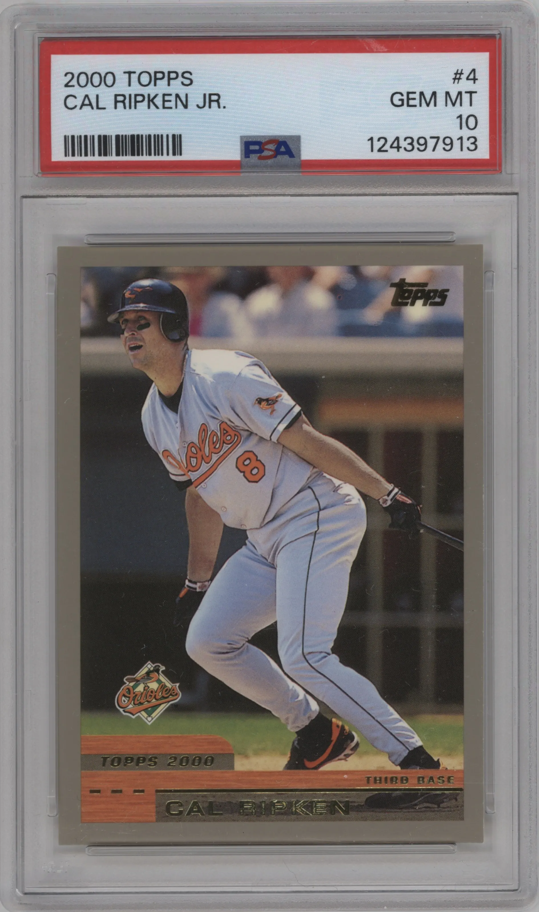 2000 Topps Cal Ripken #4 PSA 10