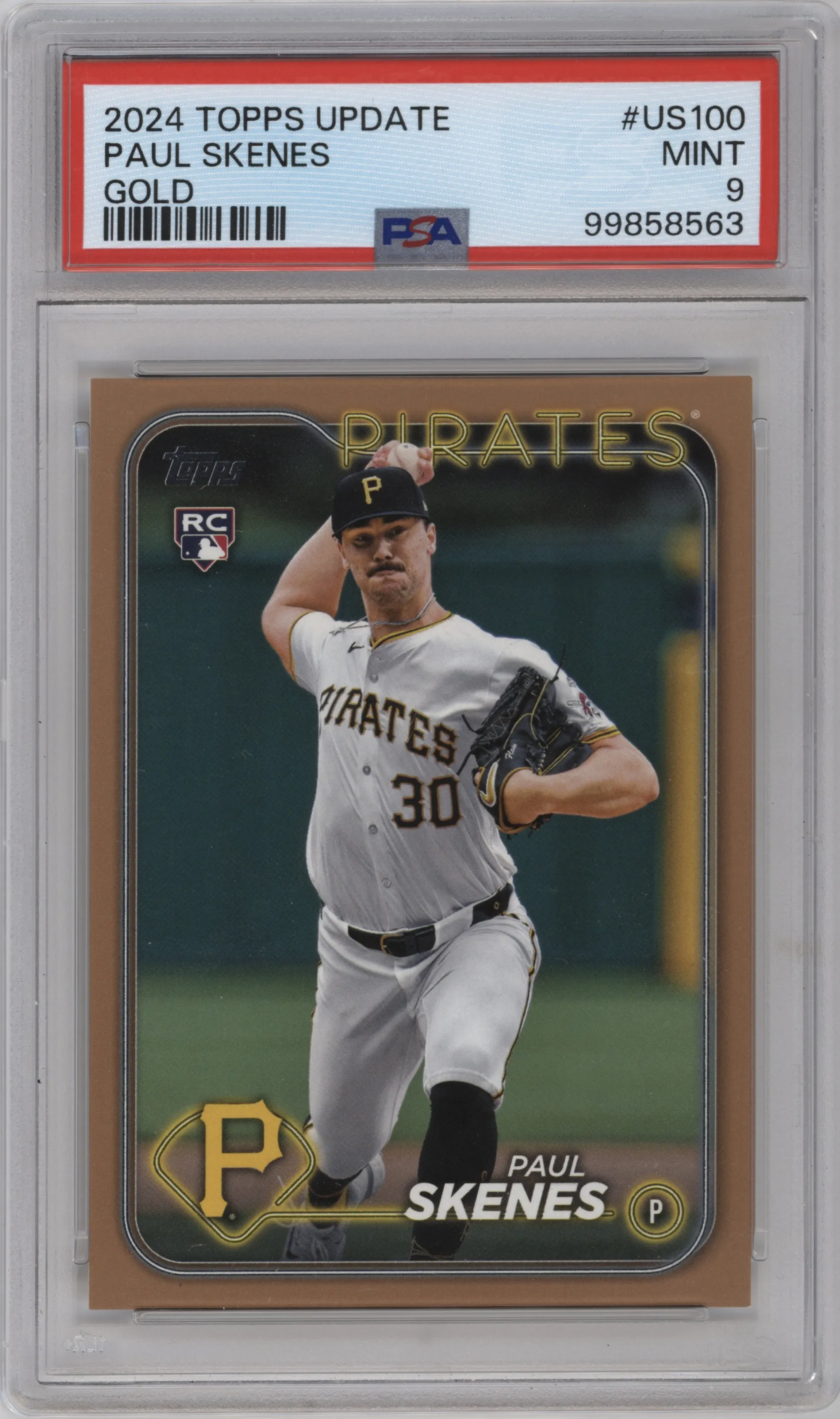 2024 Topps Update Paul Skenes Gold PSA 9