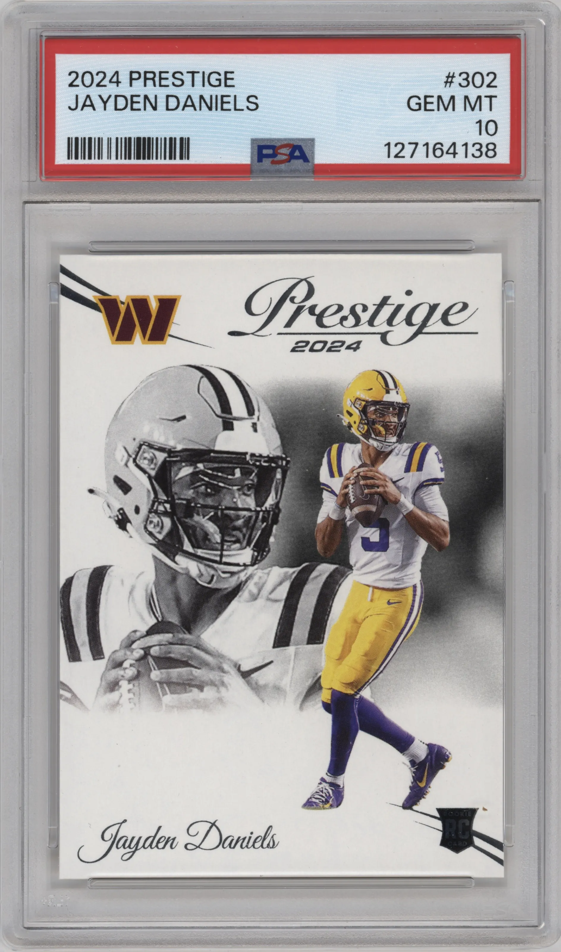 2024 Panini Prestige Jayden Daniels PSA 10
