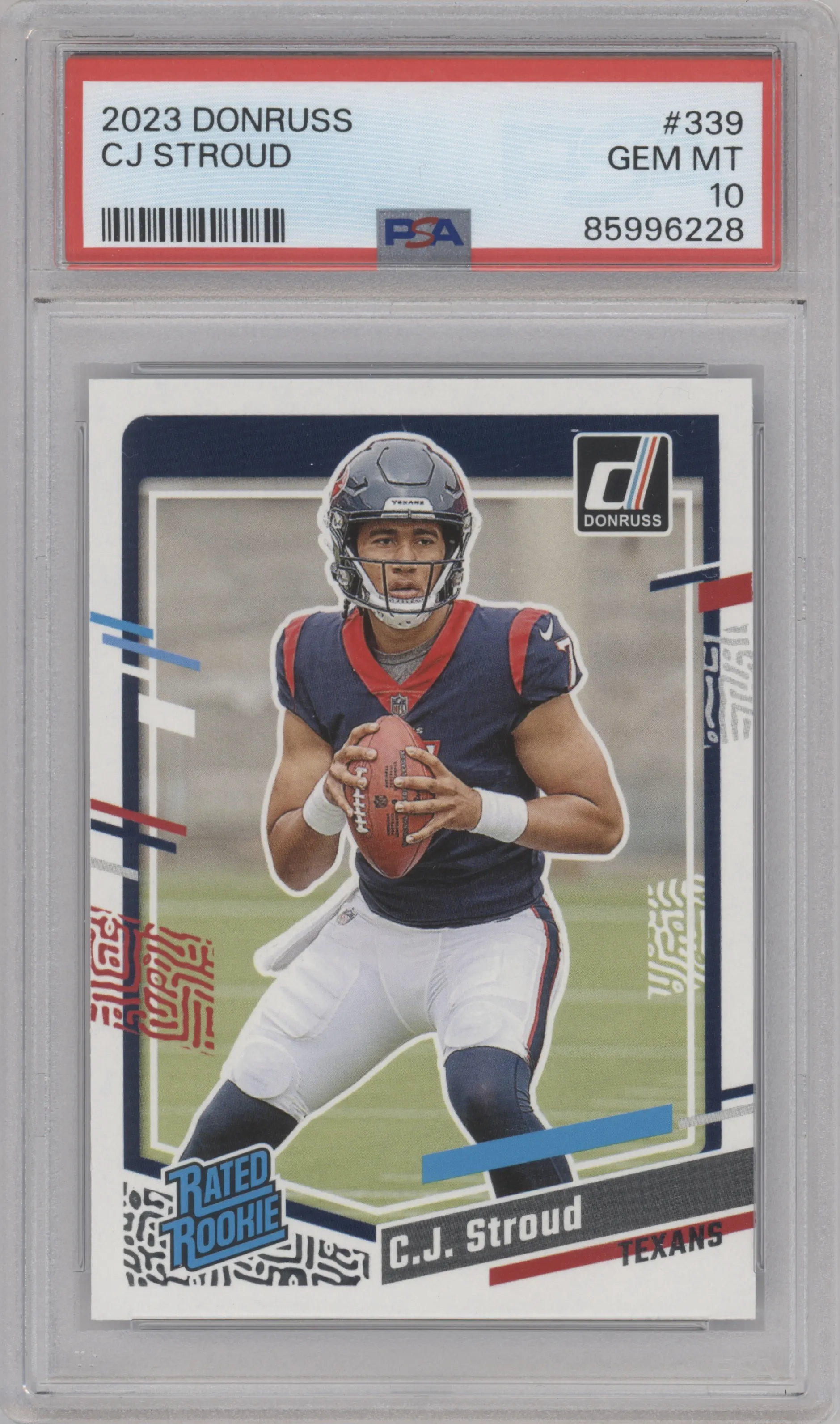 2023 Panini Donruss Rated Rookie C.J. Stroud PSA 10