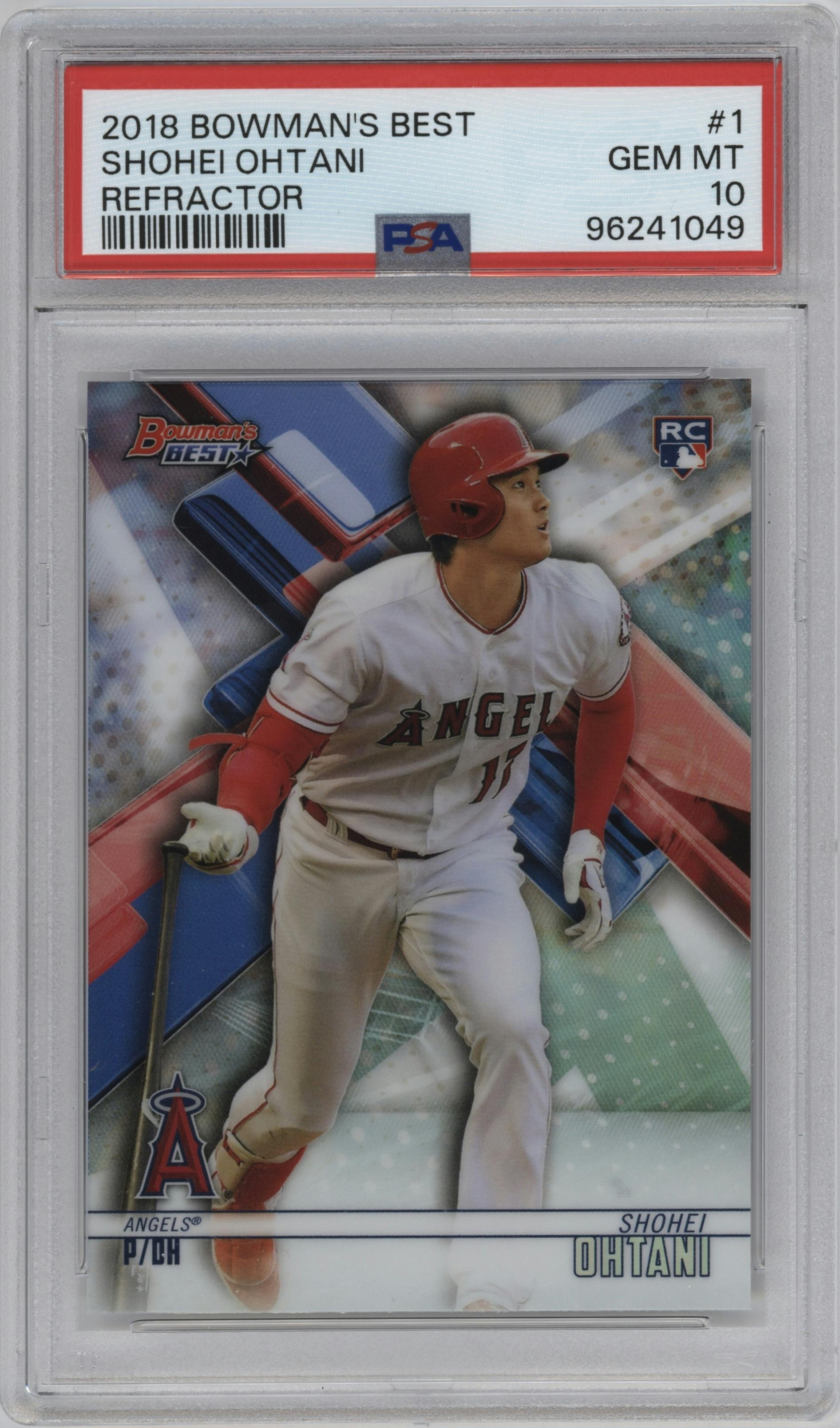 大谷翔平 2018 Bowman's Best Refractor Shohei Shohei Ohtani 2018 Bowman's Best #1 Refractor Price Guide - Sports