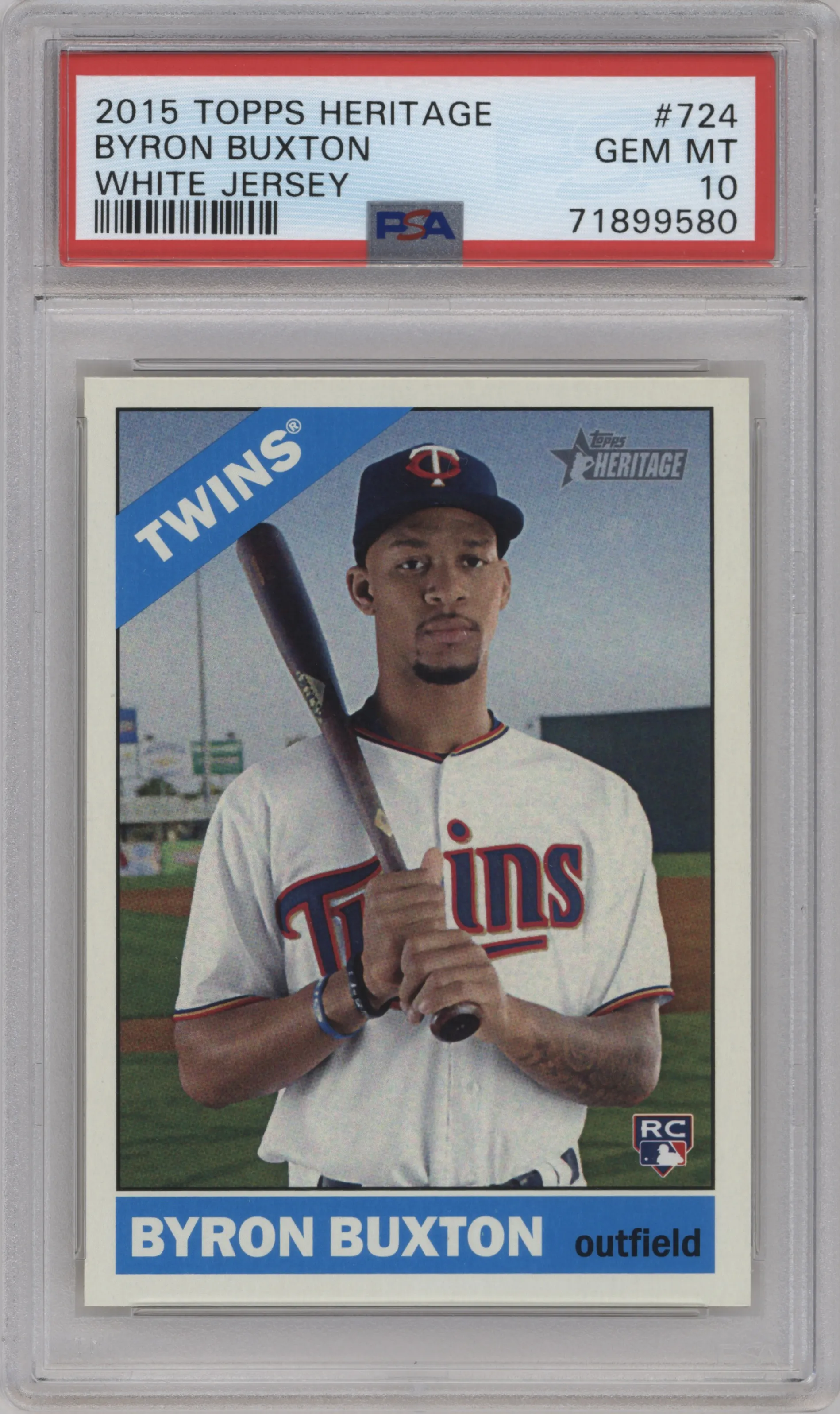 2015 Topps Heritage High Number SP Byron Buxton PSA 10