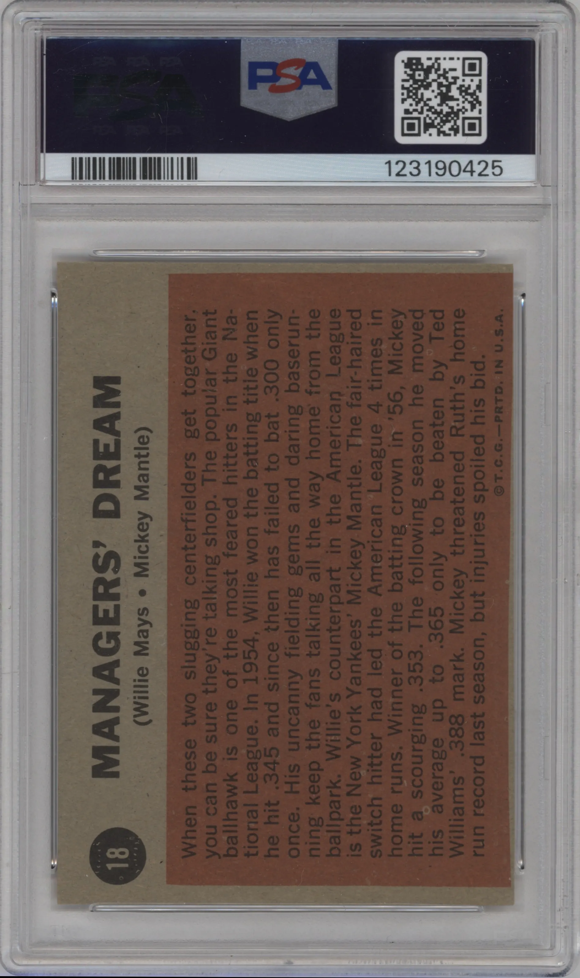 Mickey Mantle/Willie Mays