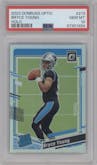 Bryce Young from the 2023 Donruss Optic set featuring a Holo parallel graded by PSA and given an overall grade of 10.