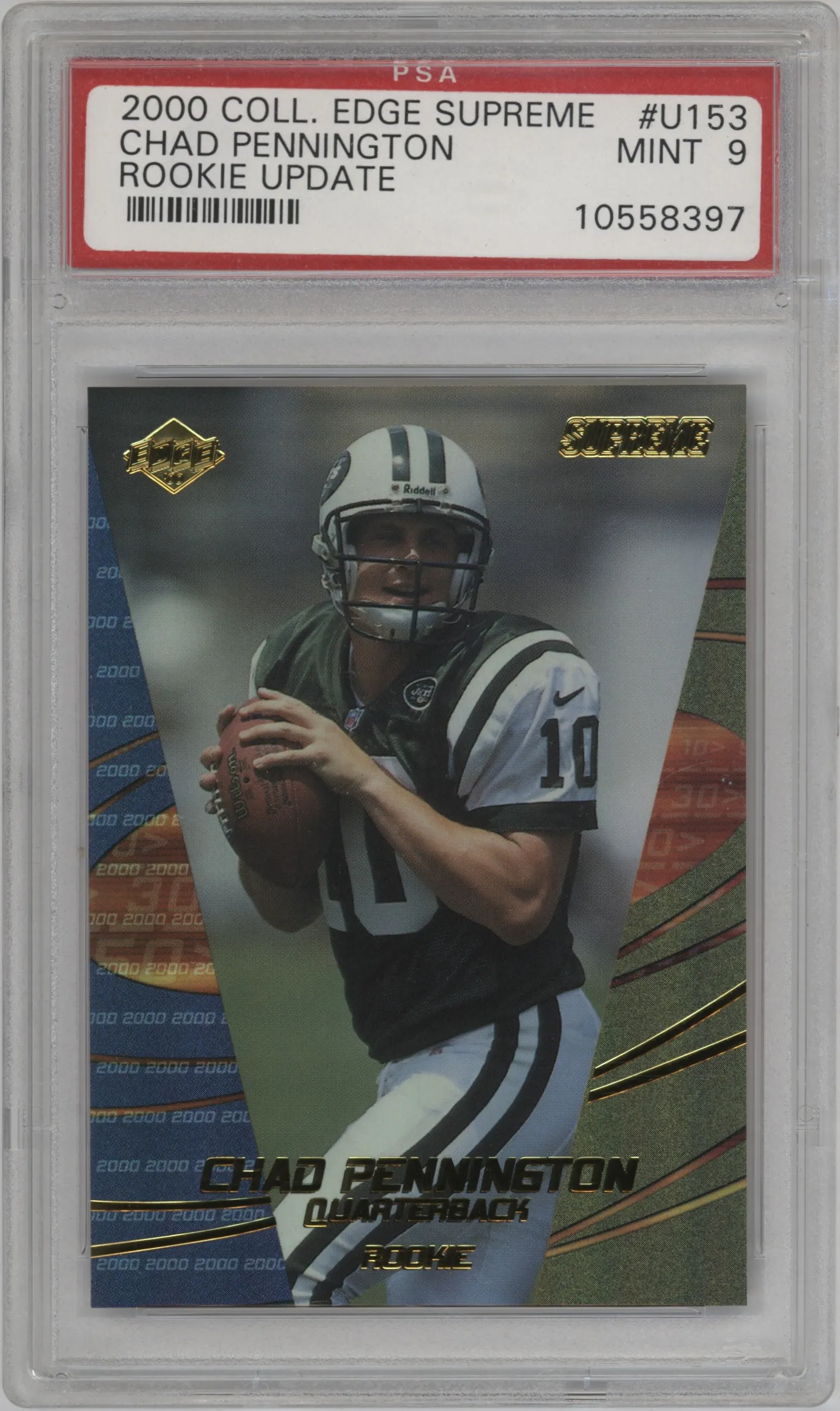 2000 Collector's Edge Supreme Update Chad Pennington #U153 PSA 9