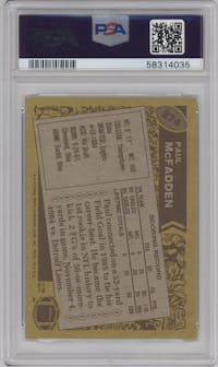 Paul McFadden from the 1986 Topps set graded by PSA and given an overall grade of 8.5.