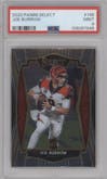 Joe Burrow from the 2020 Panini Select set graded by PSA and given an overall grade of 9.