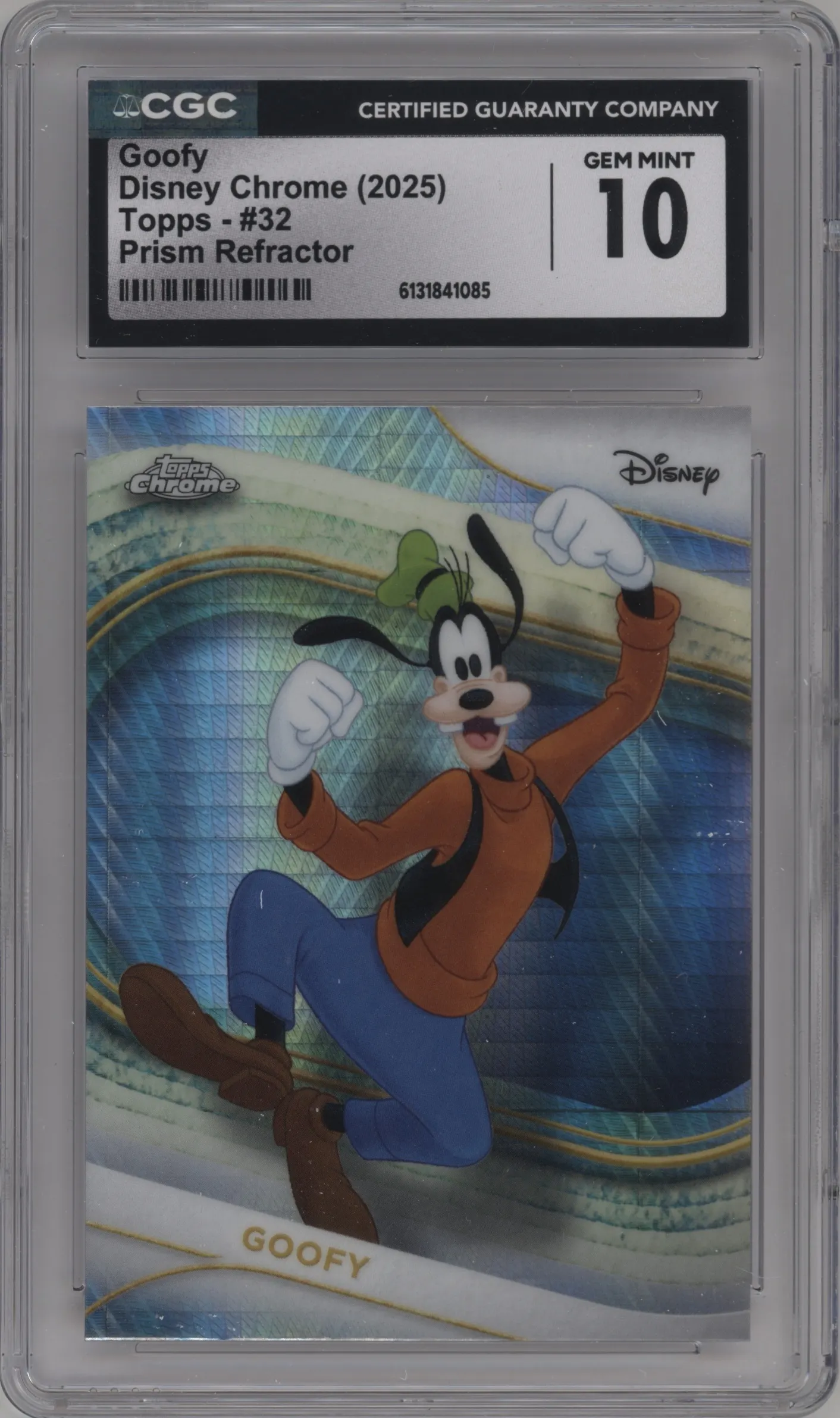 2025 Topps Chrome Disney Goofy Prism Refractor #32 CGC 10