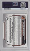Jackson Holliday from the 2023 Bowman Mega Box set graded by PSA and given an overall grade of 10.