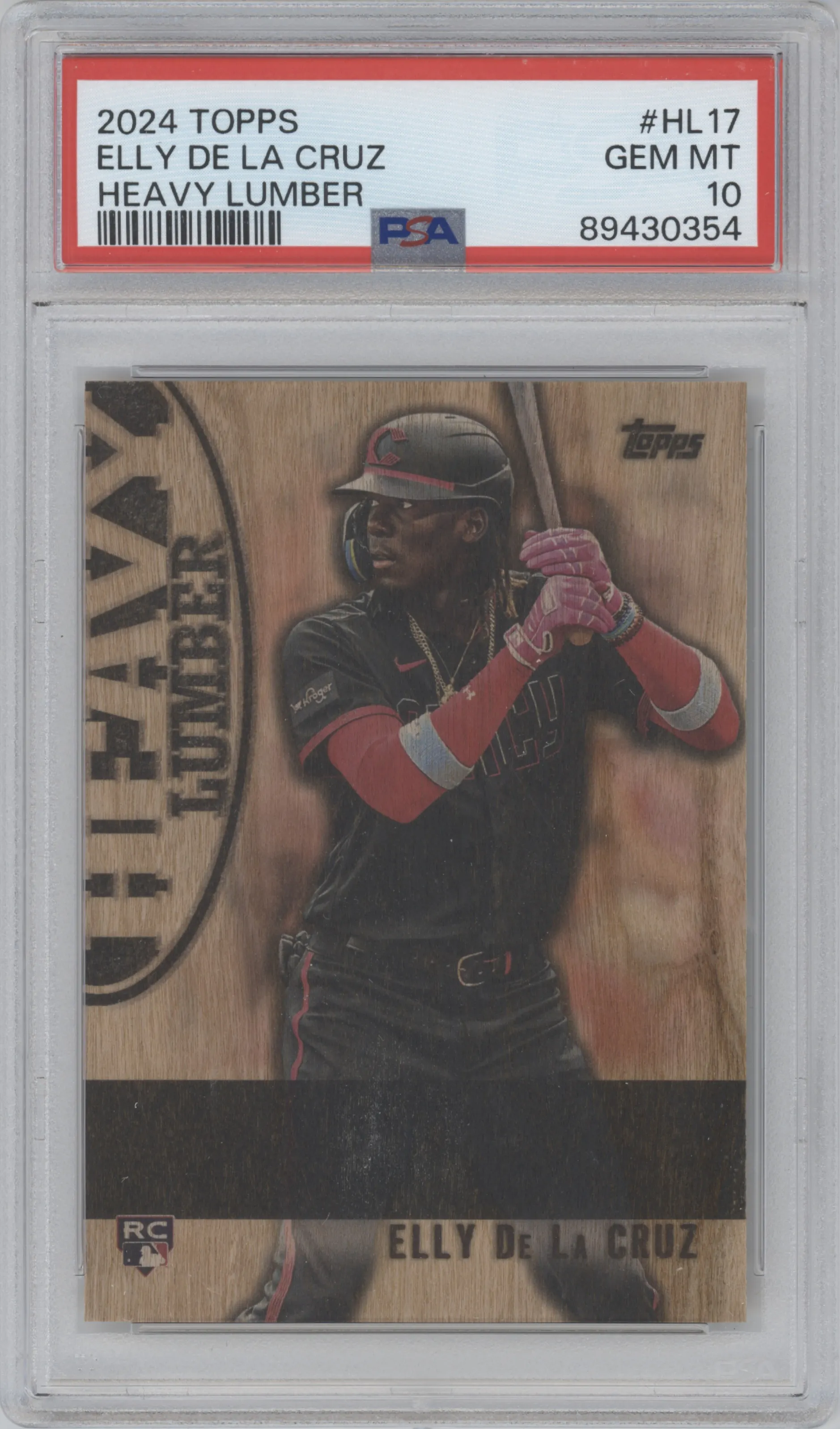2024 Topps Heavy Lumber Elly De La Cruz #HL-17 PSA 10