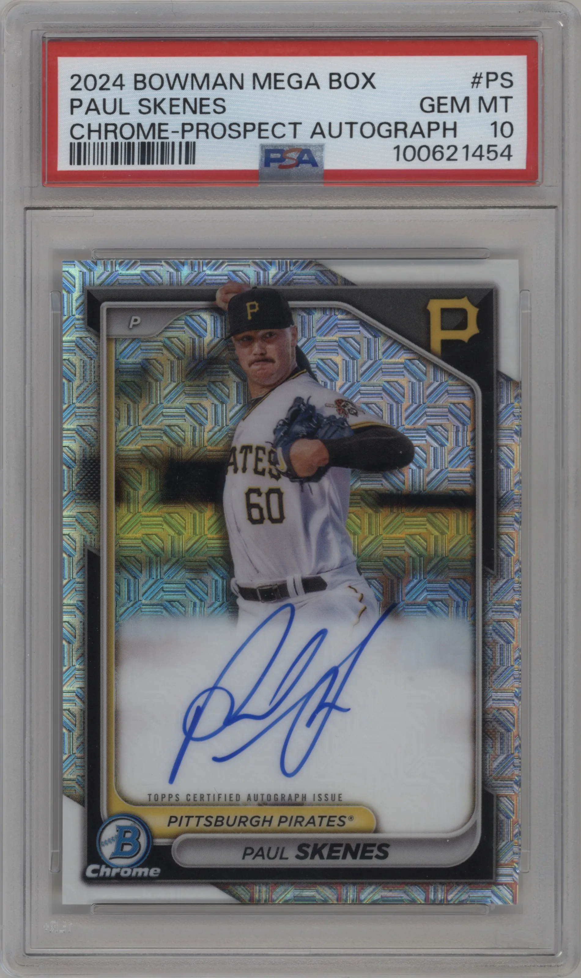 2024 Bowman Mega Box Chr.Pros.Auto Paul Skenes #BMA-PS PSA 10