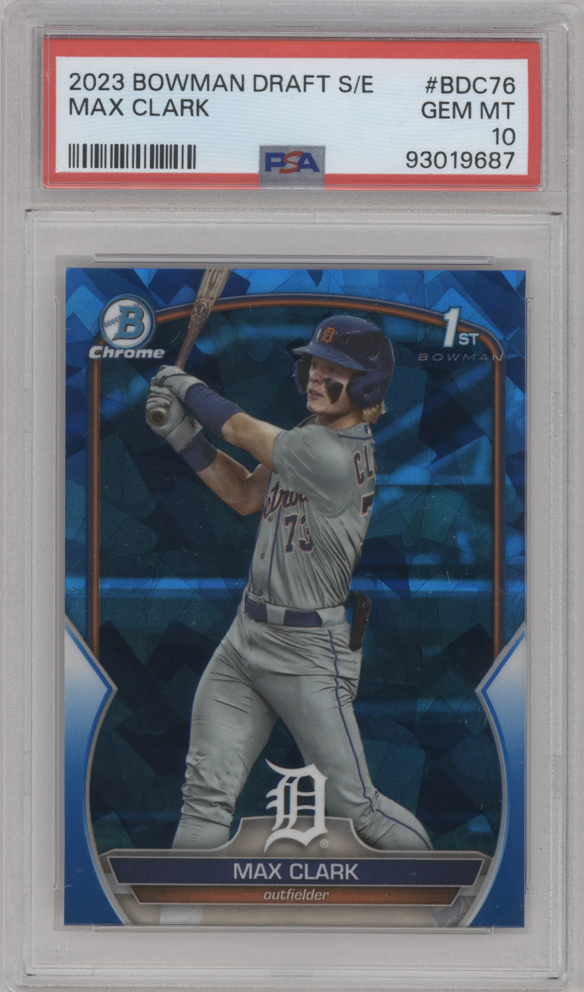 2023 Bowman Draft Sapphire Max Clark #BDC-76 PSA 10