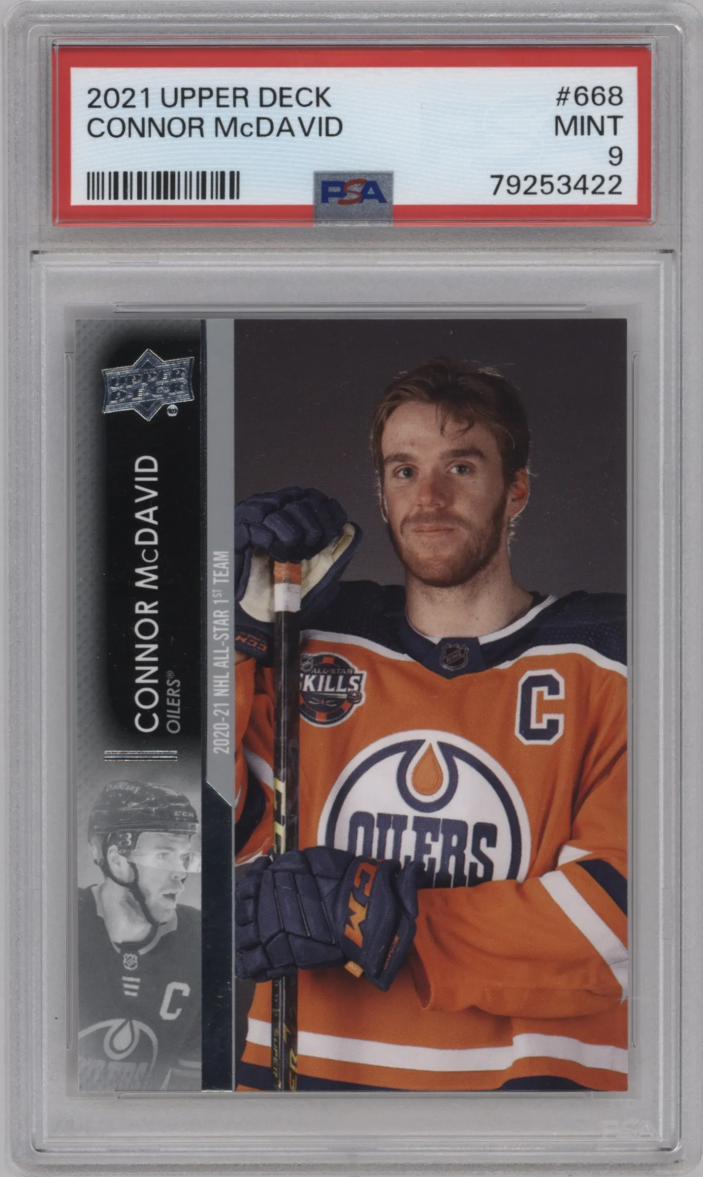 2021 Upper Deck Extended Series Connor McDavid #668 PSA 9