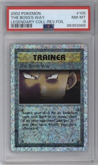 The Boss's Way from the 2002 Pokemon  set graded by PSA and given an overall grade of 8.