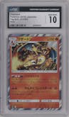 Charizard from the 2018 Pokemon S&M JPN  set graded by CSG and given an overall grade of 10.