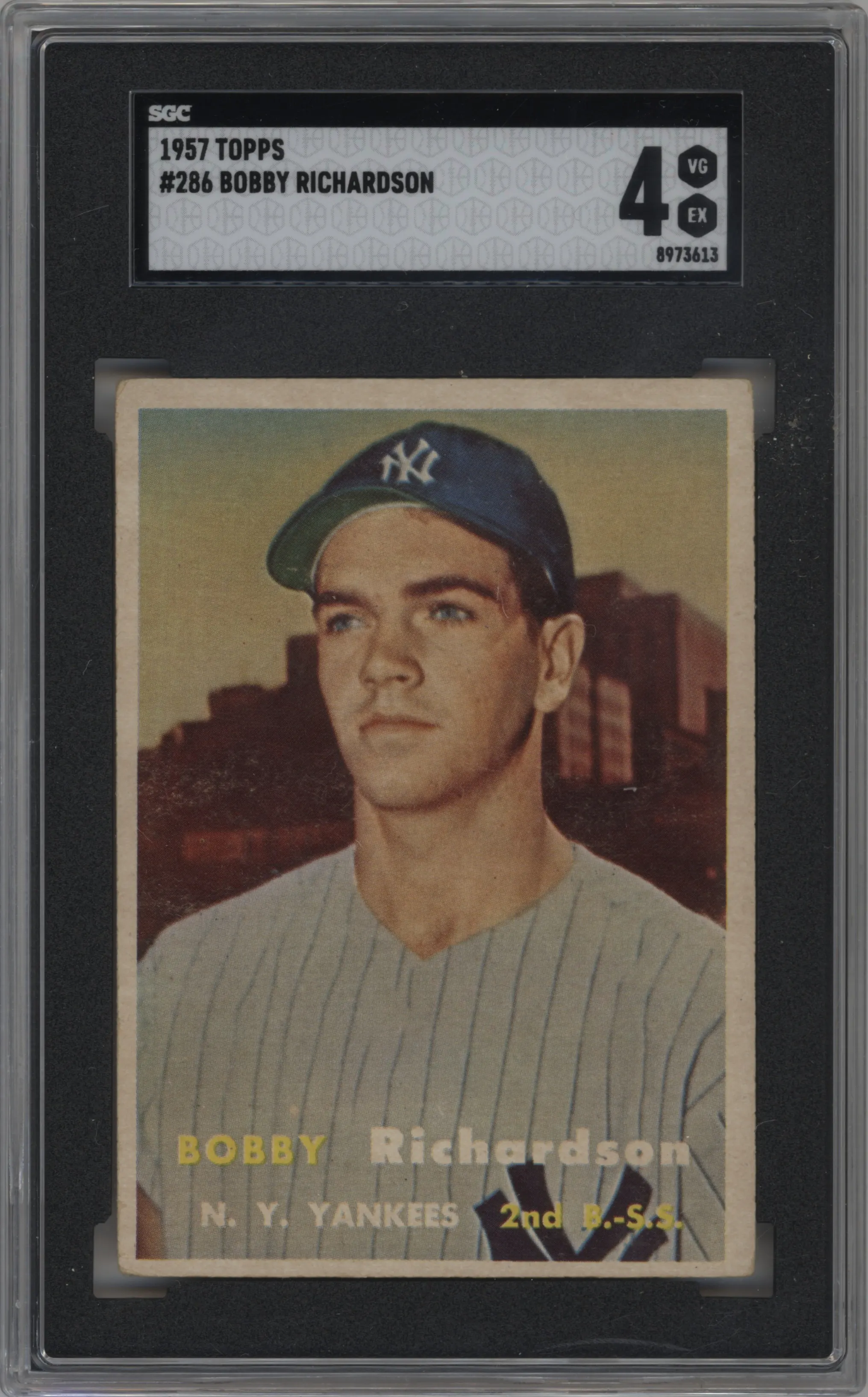 1957 Topps Bobby Richardson #286 SGC 4