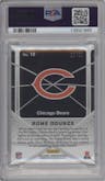 Rome Odunze from the 2024 Panini Obsidian set featuring a Purple parallel graded by PSA and given an overall grade of 10.
