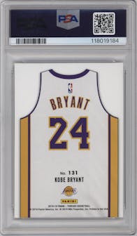 Kobe Bryant from the 2018-19 Panini Threads  set featuring a Dazzle parallel graded by PSA and given an overall grade of 10.