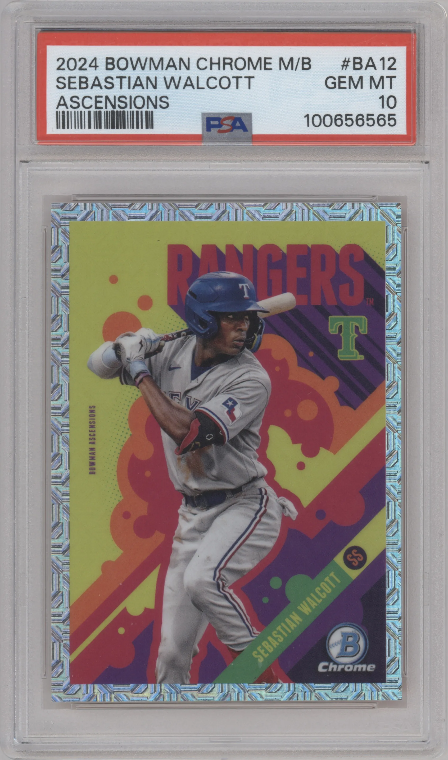 2024 Bowman Chrome Mega Box Ascensions Sebastian Walcott #BA-12 PSA 10