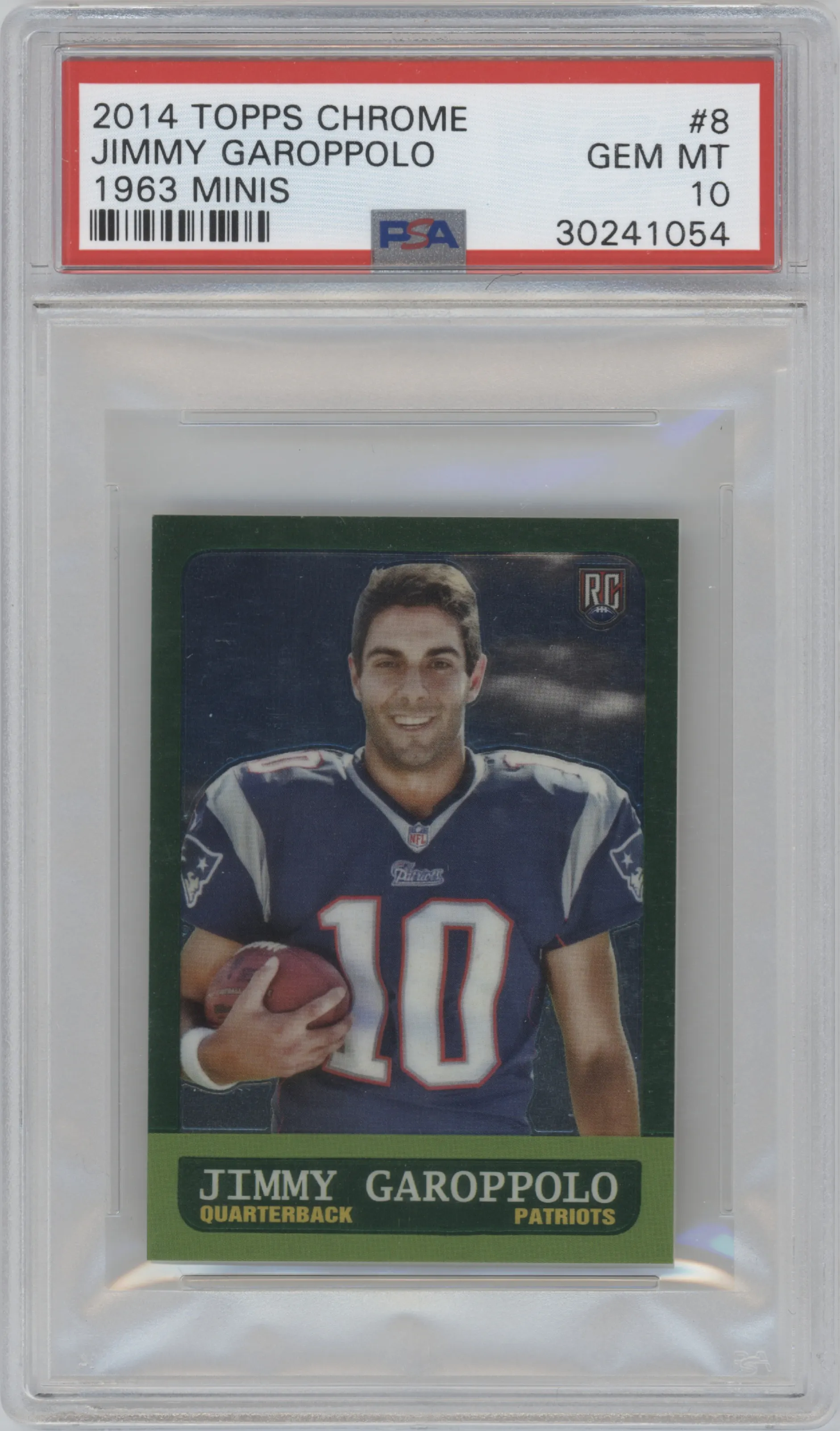 2014 Topps Chrome 1963 Minis Jimmy Garoppolo #8 PSA 10