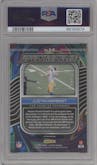 Justin Herbert from the 2021 Panini Spectra set featuring a Neon Pink parallel graded by PSA and given an overall grade of 10.
