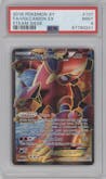 Volcanion EX from the 2016 Pokemon XY set graded by PSA and given an overall grade of 9.