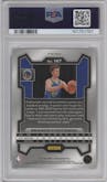 Brandin Podziemski from the 2023-24 Panini Prizm set featuring a Ice Prizm parallel graded by PSA and given an overall grade of 10.
